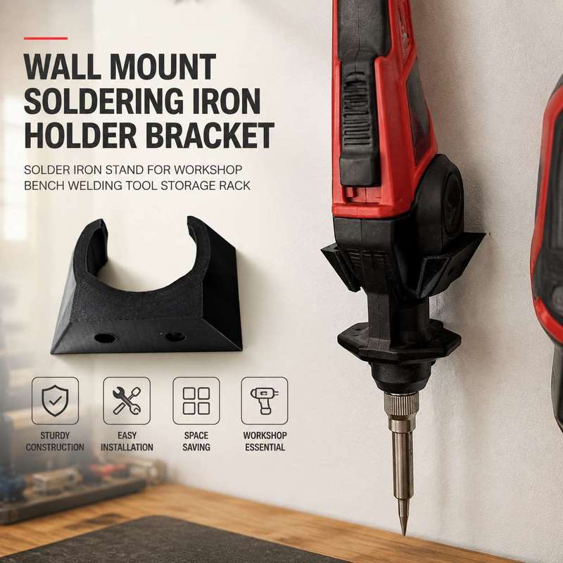 Welding Tools In Workshop - Wall Mount Soldering Iron Holder Bracket