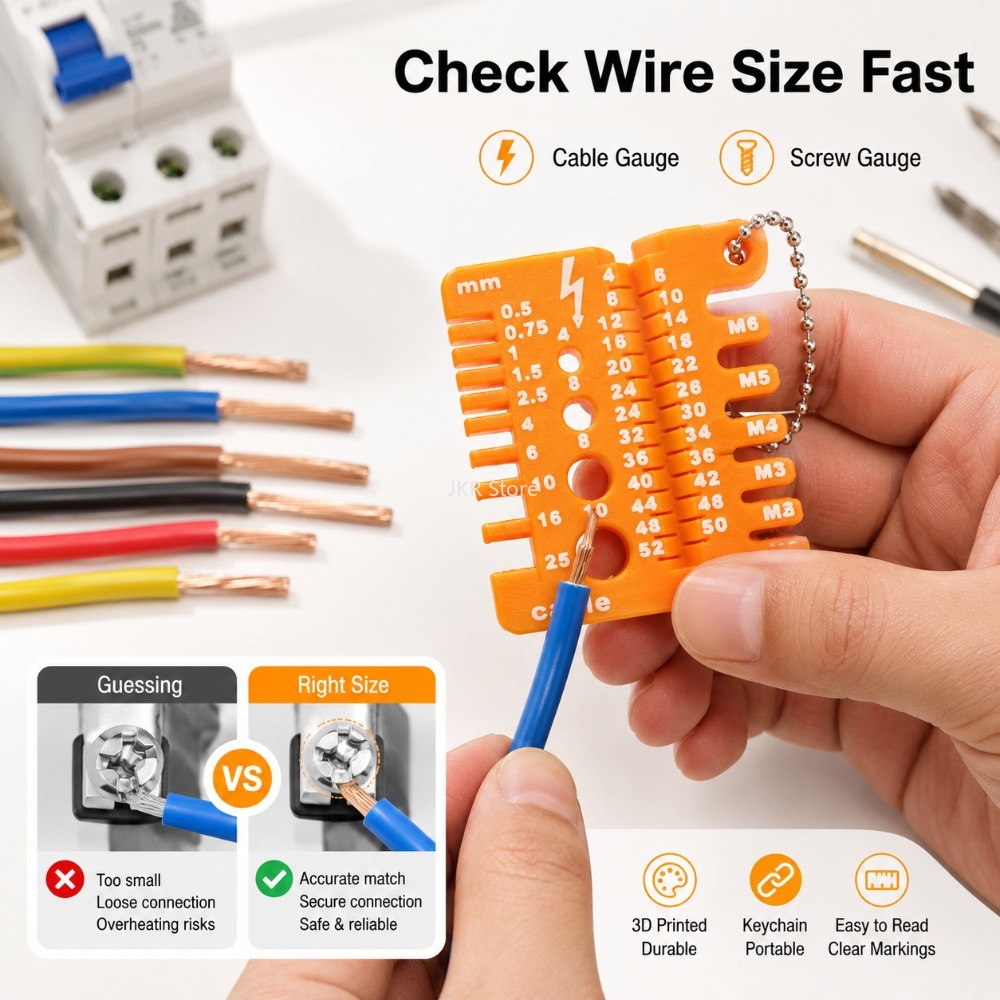 Tools Use In Workshop - Double Sided Wire Gauge Screw Measuring