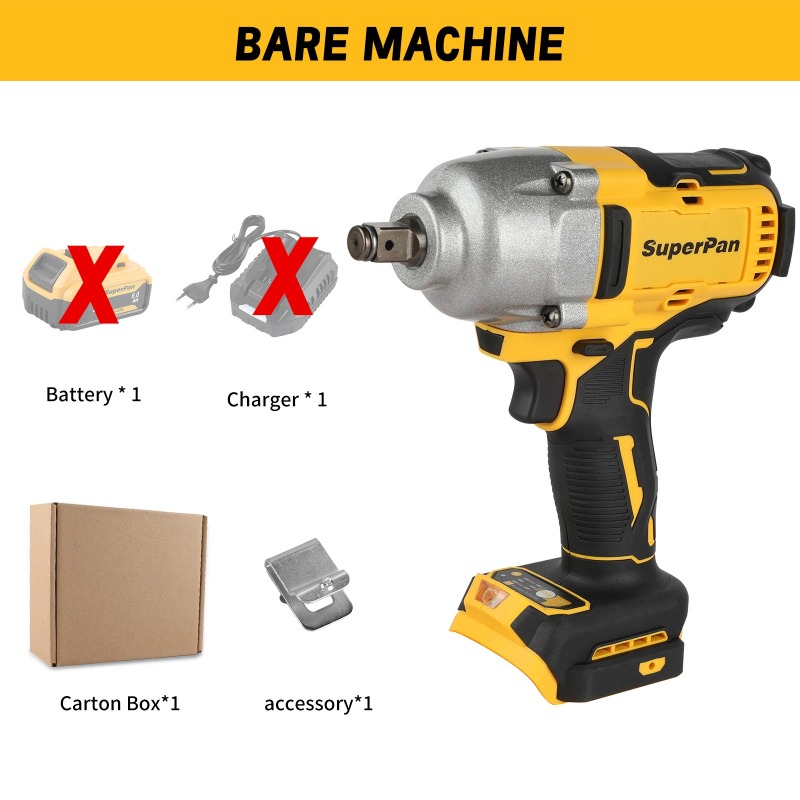 Tools Use In Workshop - High Torque Cordless Impact Wrench Bare