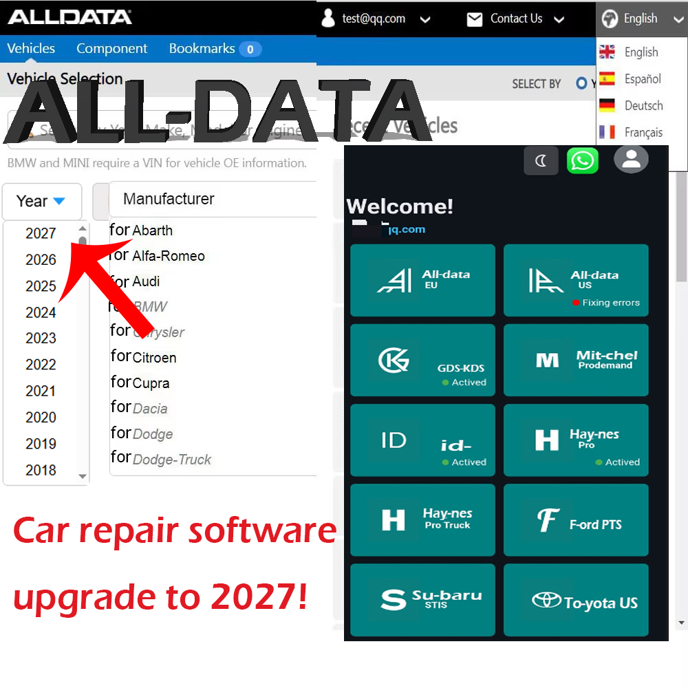 2027 ALL-DATA Online Account f - Workshop Tools Online 评论和价格