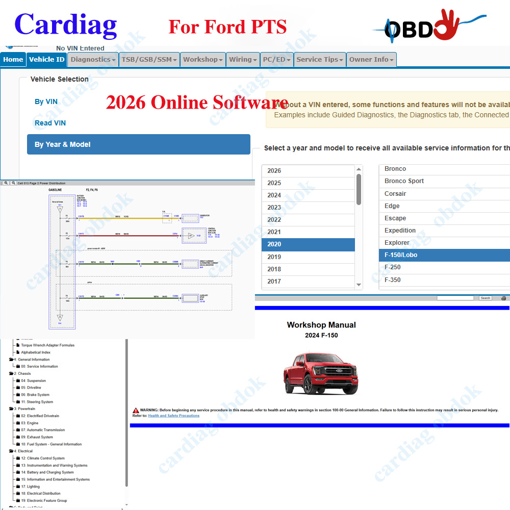 2026 for Ford PTS Online Softw - Workshop Tools Online 评论和价格