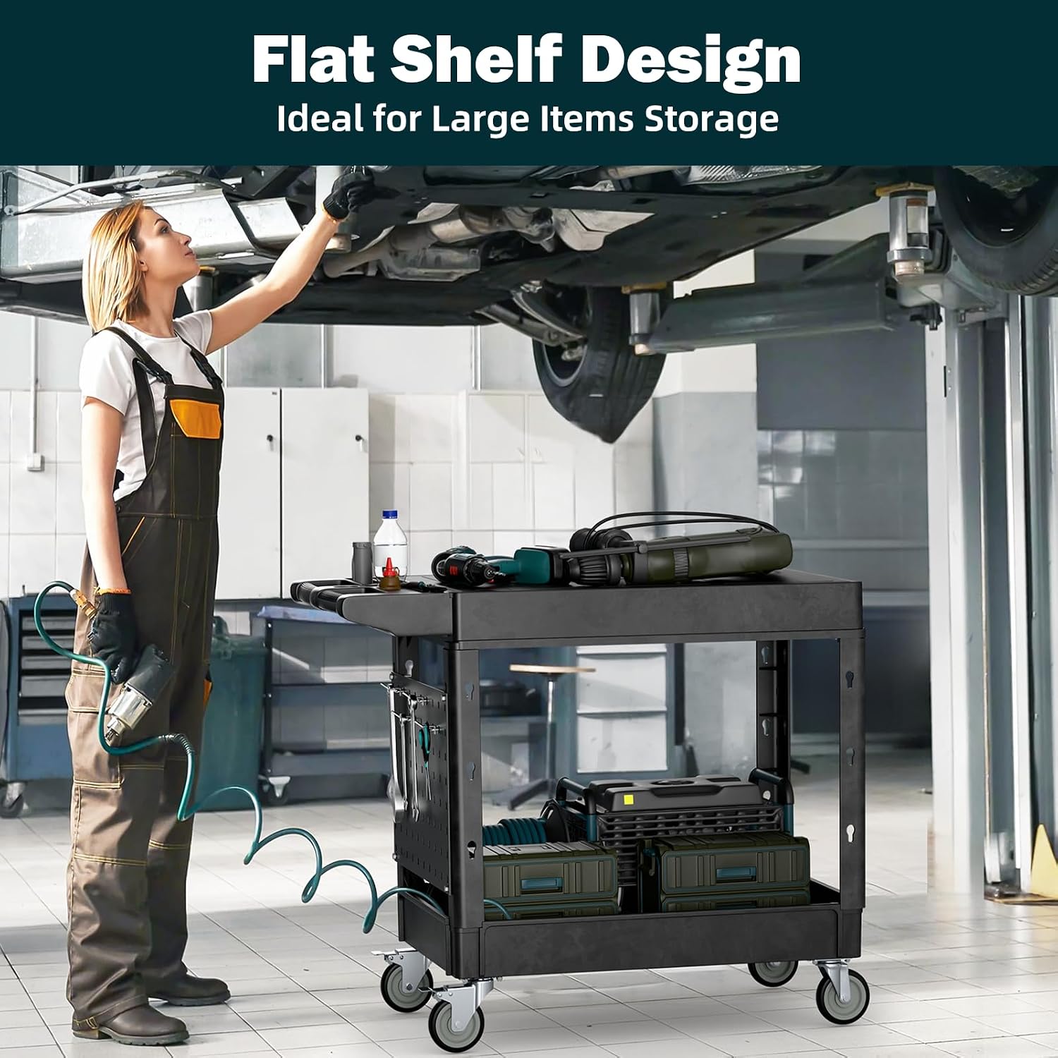 Heavy Duty 2-Shelf Flat Top Wh - Workshop Tools.Hanging Board 评论和价格