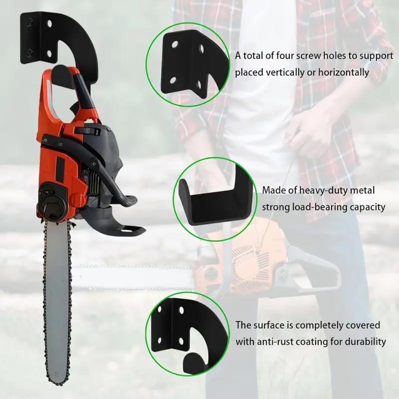 1pcs Chainsaw Wall Mount Heavy - Workshop Tools Hanger 评论和价格