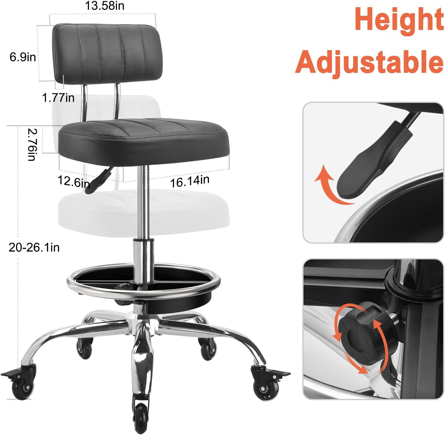 Garage Mechanic Stool With Bac - Tools In Mechanic Workshop 评论和价格