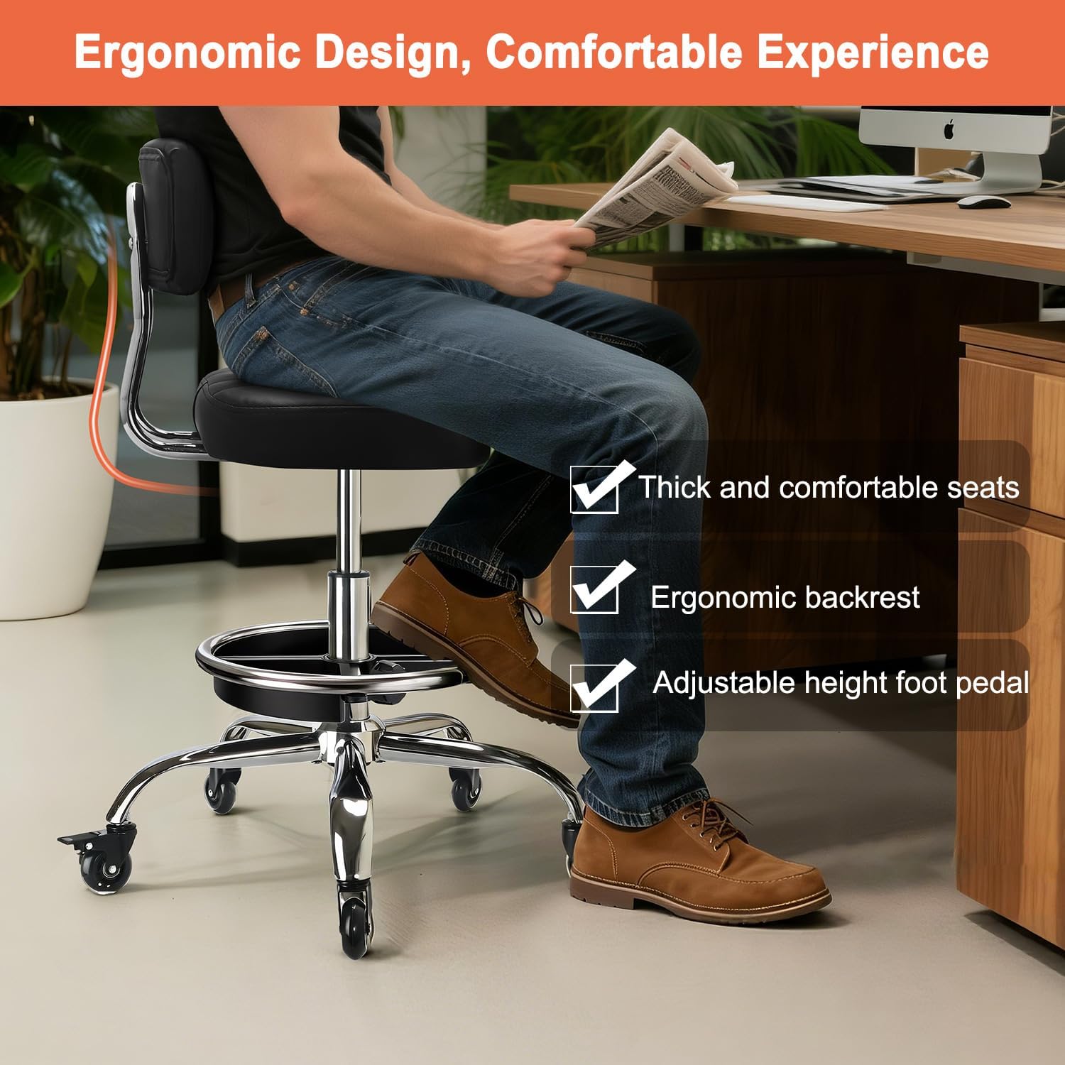 Garage Mechanic Stool With Bac - Tools In Mechanic Workshop 评论和价格