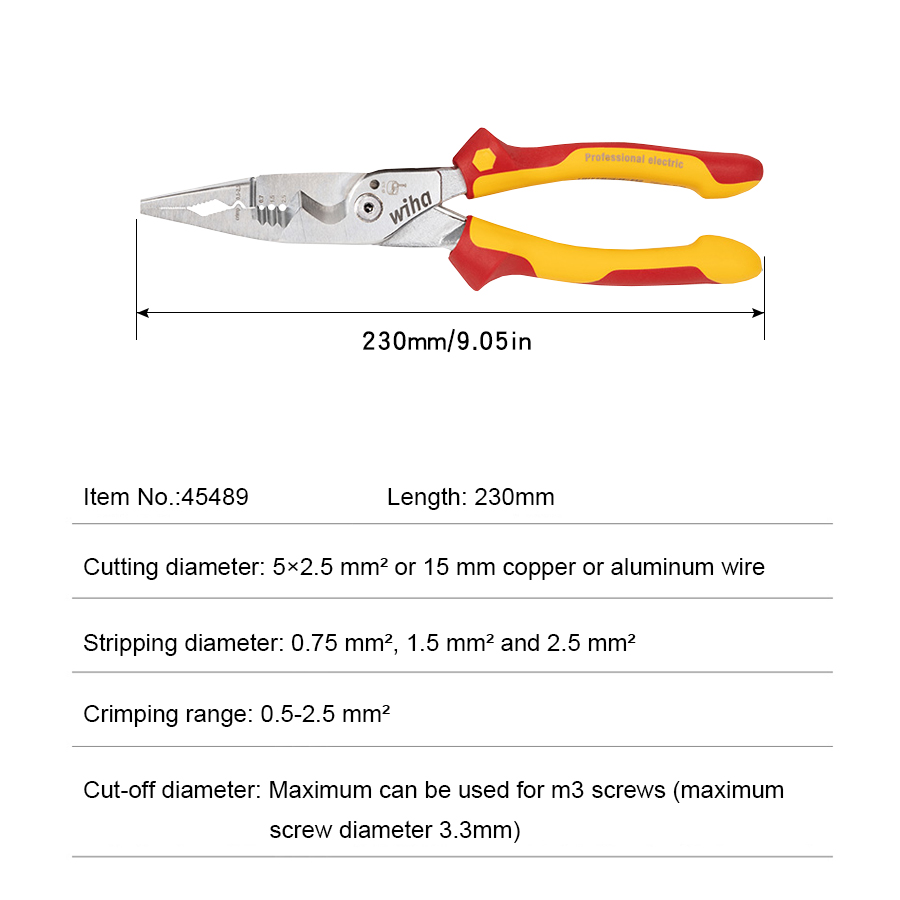 WIHA 8 in 1 Insulated Pliers 1 - Tools Vn 评论和价格
