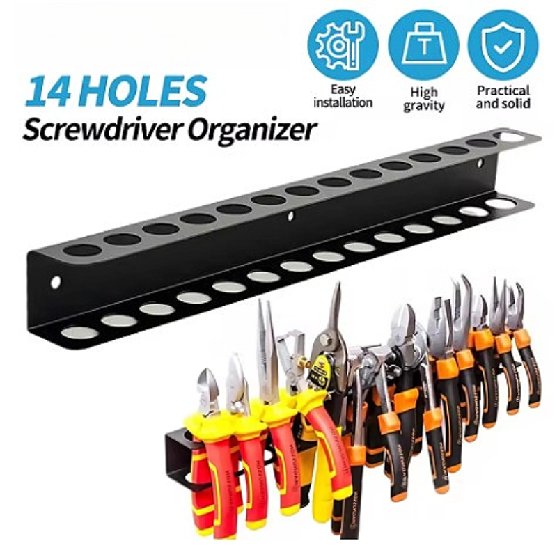 Steel Wall Mount Screwdriver W - Workshop Tools Hanger 评论和价格