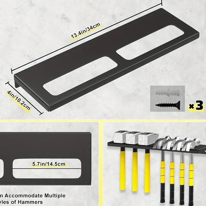 Wall Mounted Metal Tool Hanger - Workshop Tools Hanger 评论和价格